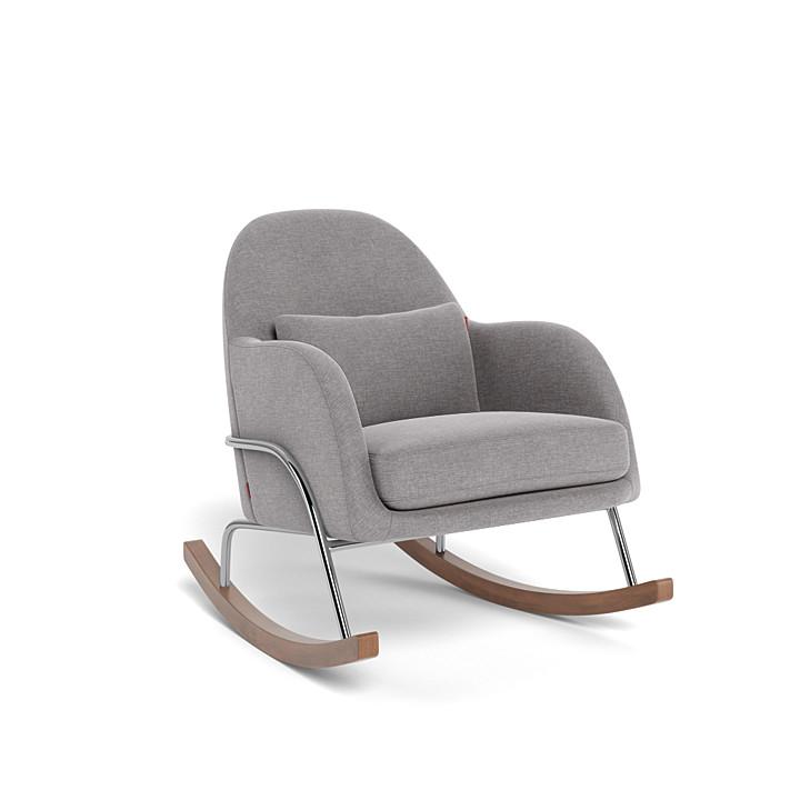 Monte Design - Jackie Rocker - Chrome Base-Chairs-Pepper Grey-Posh Baby
