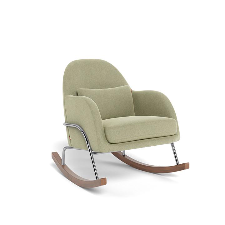Monte Design - Jackie Rocker - Chrome Base-Chairs-Sage Green-Posh Baby