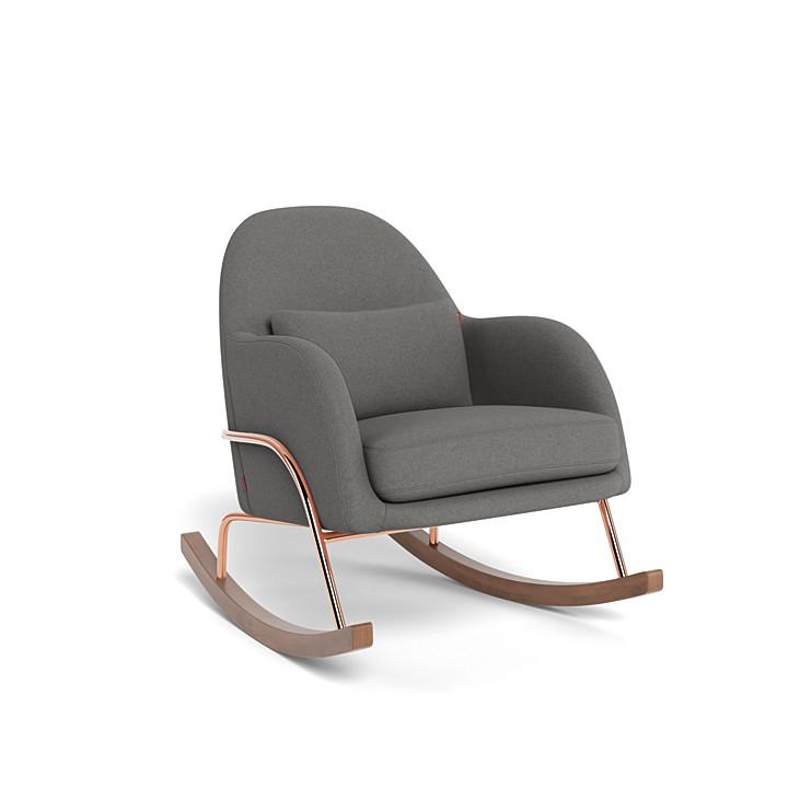 Monte Design - Jackie Rocker - Rose Gold Copper Base-Chairs-Pebble Grey-Posh Baby
