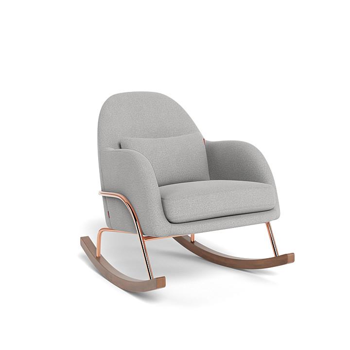 Monte Design - Jackie Rocker - Rose Gold Copper Base-Chairs-Cloud Grey-Posh Baby