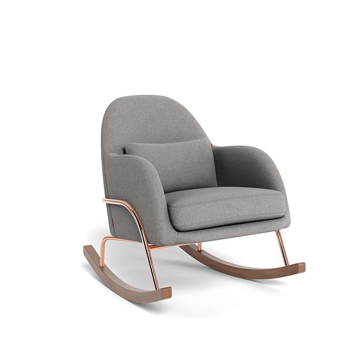 Monte Design - Jackie Rocker - Rose Gold Copper Base-Chairs-Light Grey Wool-Posh Baby