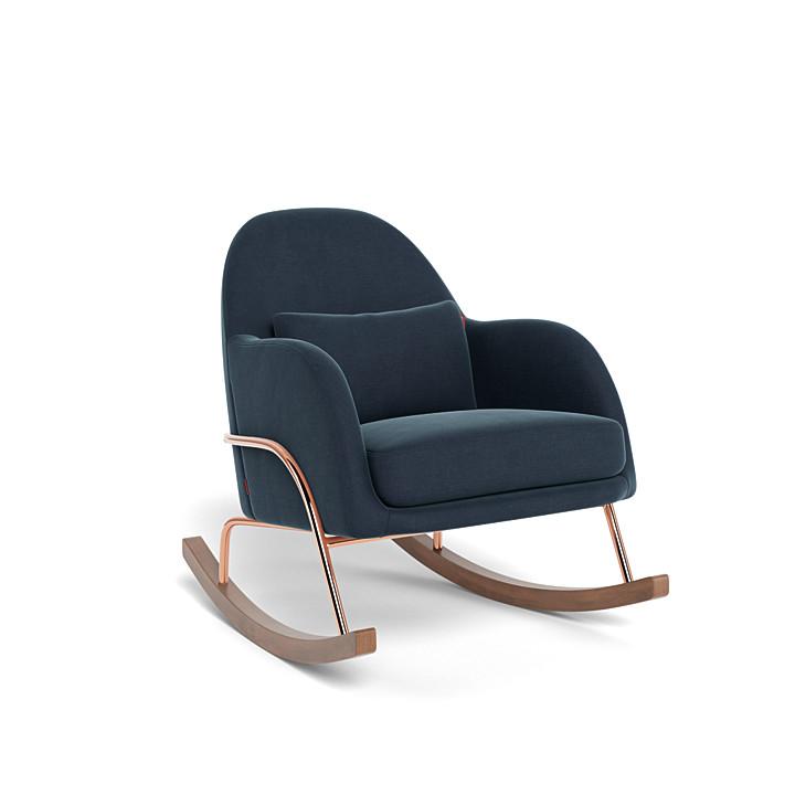 Monte Design - Jackie Rocker - Rose Gold Copper Base-Chairs-Midnight Blue-Posh Baby