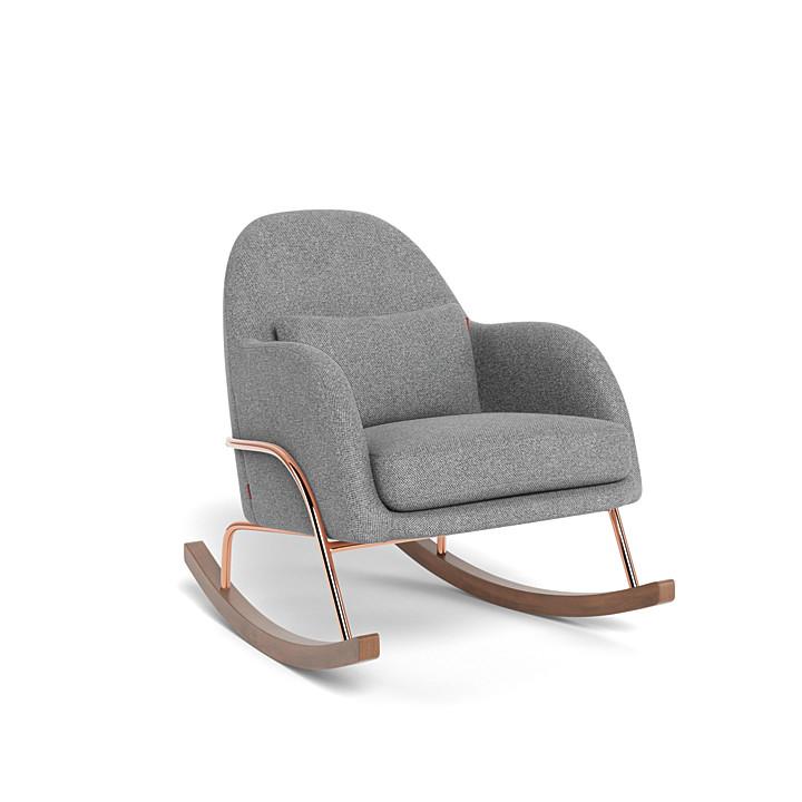 Monte Design - Jackie Rocker - Rose Gold Copper Base-Chairs-Pepper Grey-Posh Baby