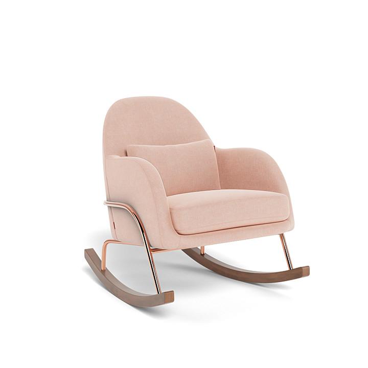 Monte Design - Jackie Rocker - Rose Gold Copper Base-Chairs-Petal Pink-Posh Baby