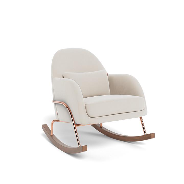 Monte Design - Jackie Rocker - Rose Gold Copper Base-Chairs-Stone Velvet-Posh Baby