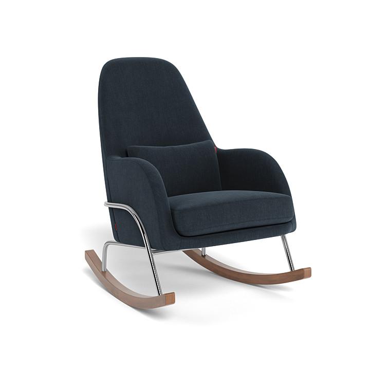 Monte Design - Jackson Rocker - Chrome Base-Chairs-Pebble Grey-Posh Baby
