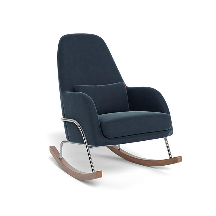 Monte Design - Jackson Rocker - Chrome Base-Chairs-Midnight Blue-Posh Baby