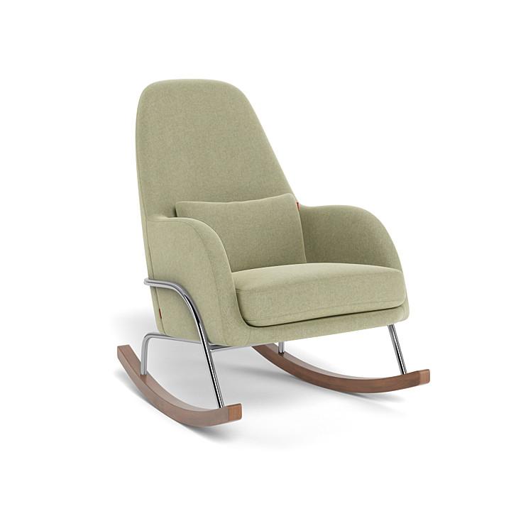 Monte Design - Jackson Rocker - Chrome Base-Chairs-Sage Green-Posh Baby