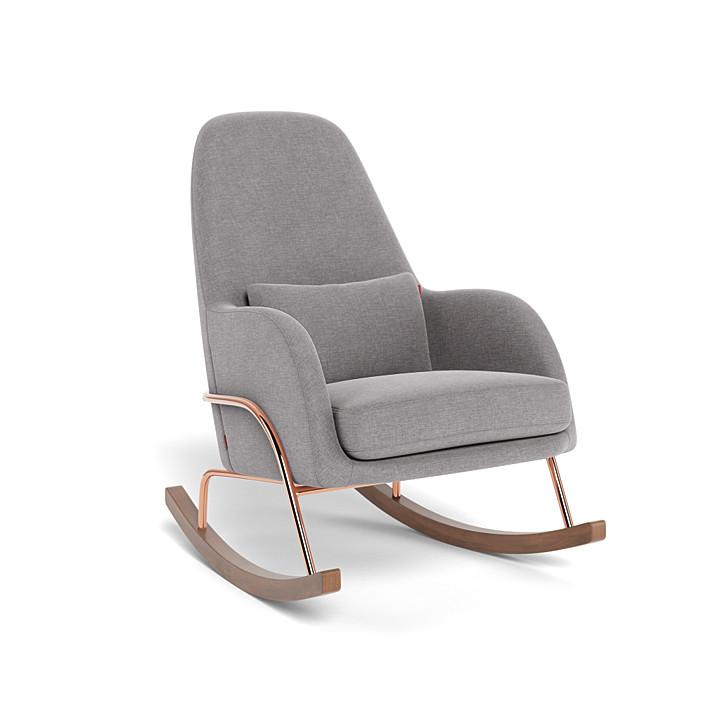 Monte Design - Jackson Rocker - Rose Gold Copper Base-Chairs-Pebble Grey-Posh Baby