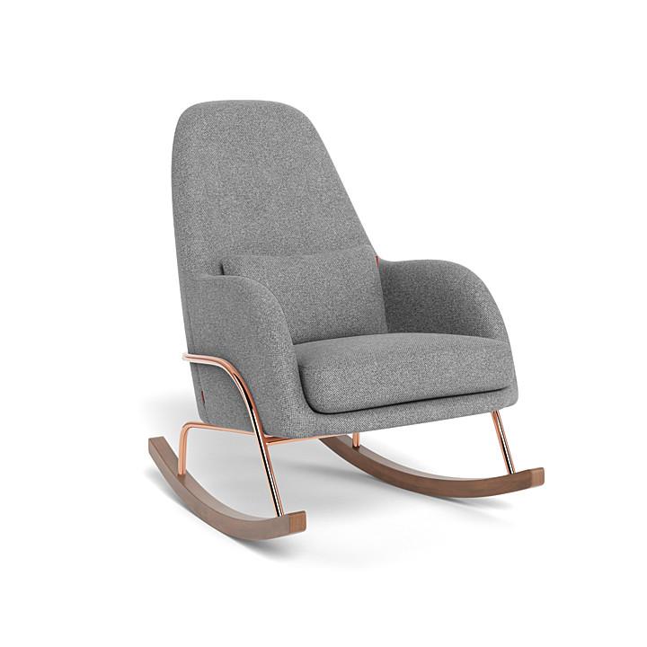 Monte Design - Jackson Rocker - Rose Gold Copper Base-Chairs-Pepper Grey-Posh Baby