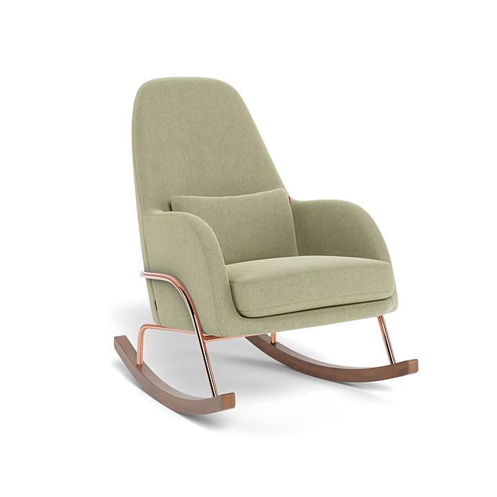 Monte Design - Jackson Rocker - Rose Gold Copper Base-Chairs-Sage Green-Posh Baby