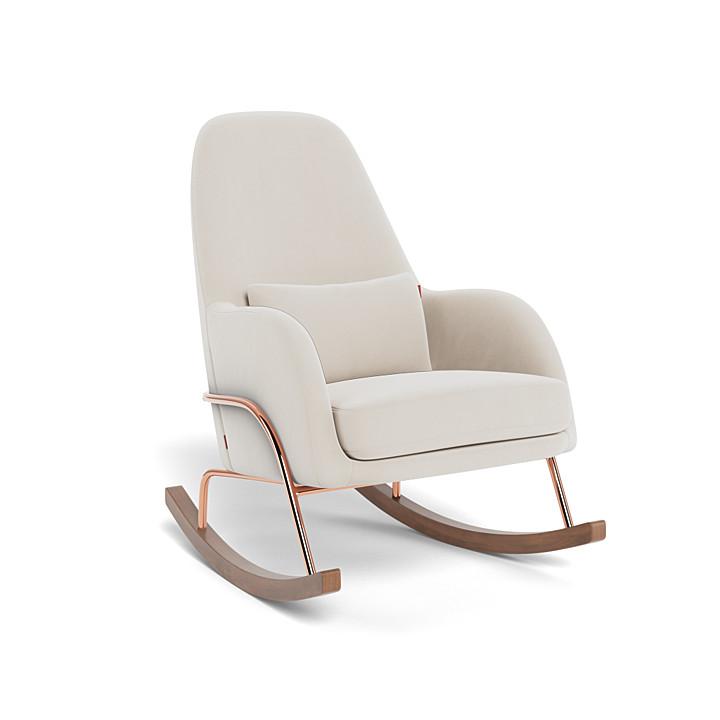 Monte Design - Jackson Rocker - Rose Gold Copper Base-Chairs-Stone Velvet-Posh Baby