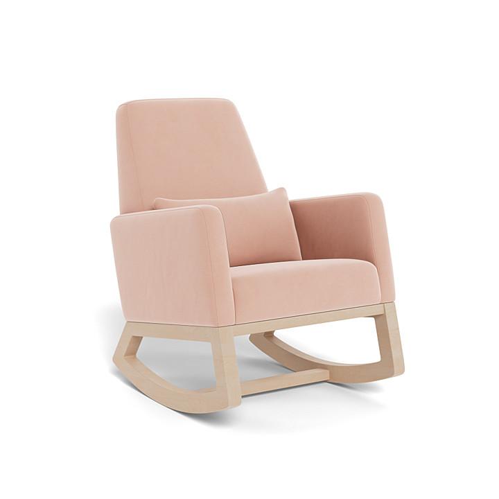 Monte Design - Joya Rocker - Clear Maple Base-Chairs-Blush Velvet-Posh Baby