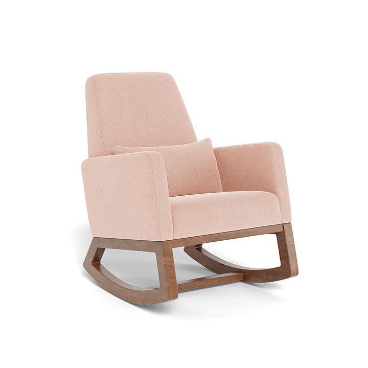 Monte Design - Joya Rocker - Walnut Base-Chairs-Petal Pink-Posh Baby