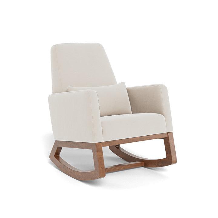 Monte Design - Joya Rocker - Walnut Base-Chairs-Stone Velvet-Posh Baby
