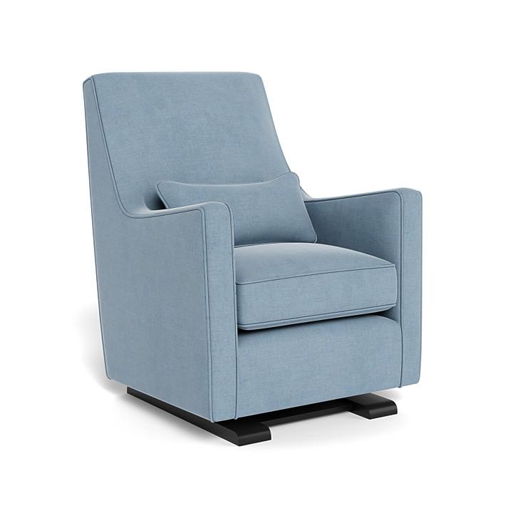 Monte Design - Luca Glider - Espresso Base-Chairs-Pebble Grey-Posh Baby