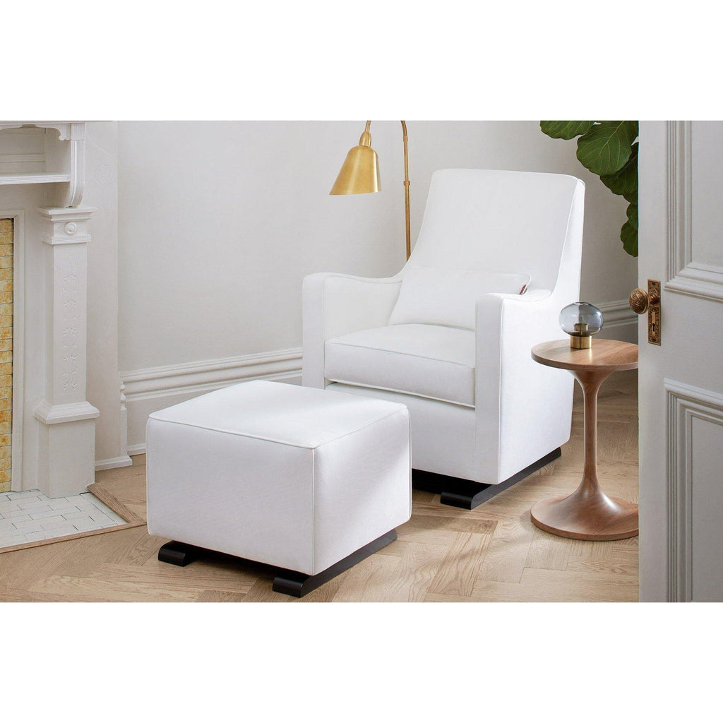 Monte Design - Luca Glider - Espresso Base-Chairs-Pebble Grey-Posh Baby