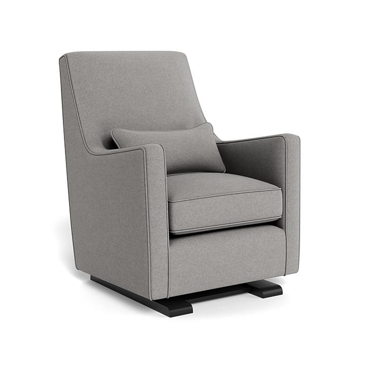 Monte Design - Luca Glider - Espresso Base-Chairs-Light Grey Wool-Posh Baby