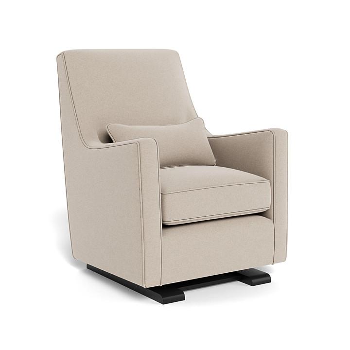 Monte Design - Luca Glider - Espresso Base-Chairs-Oatmeal Wool-Posh Baby