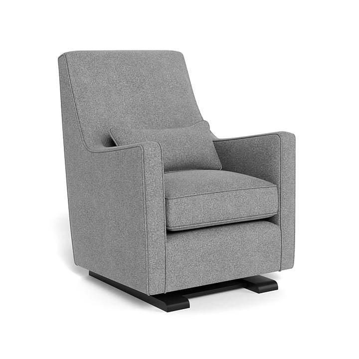 Monte Design - Luca Glider - Espresso Base-Chairs-Pepper Grey-Posh Baby