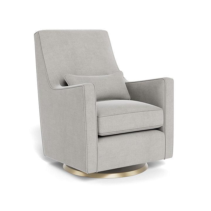 Monte Design - Luca Glider - Gold Swivel Base-Chairs-Smoke-Posh Baby