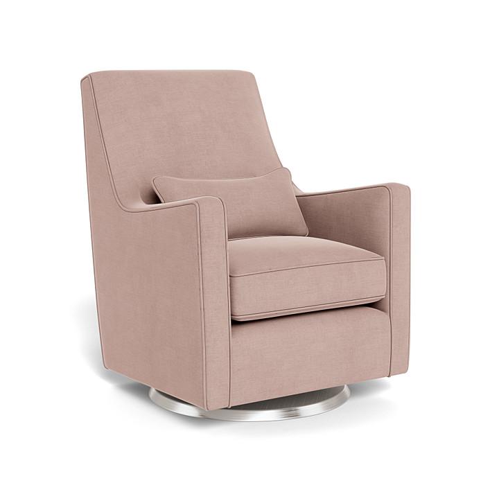 Monte Design - Luca Glider - Stainless Steel Swivel Base-Chairs-Blush-Posh Baby