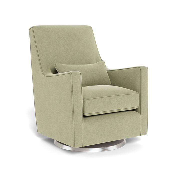 Monte Design - Luca Glider - Stainless Steel Swivel Base-Chairs-Sage Green-Posh Baby