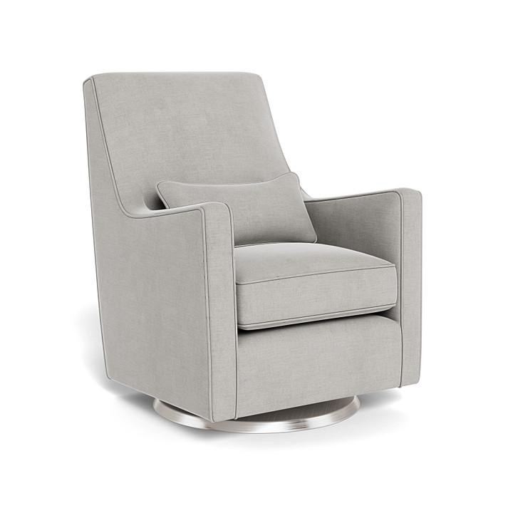 Monte Design - Luca Glider - Stainless Steel Swivel Base-Chairs-Smoke-Posh Baby