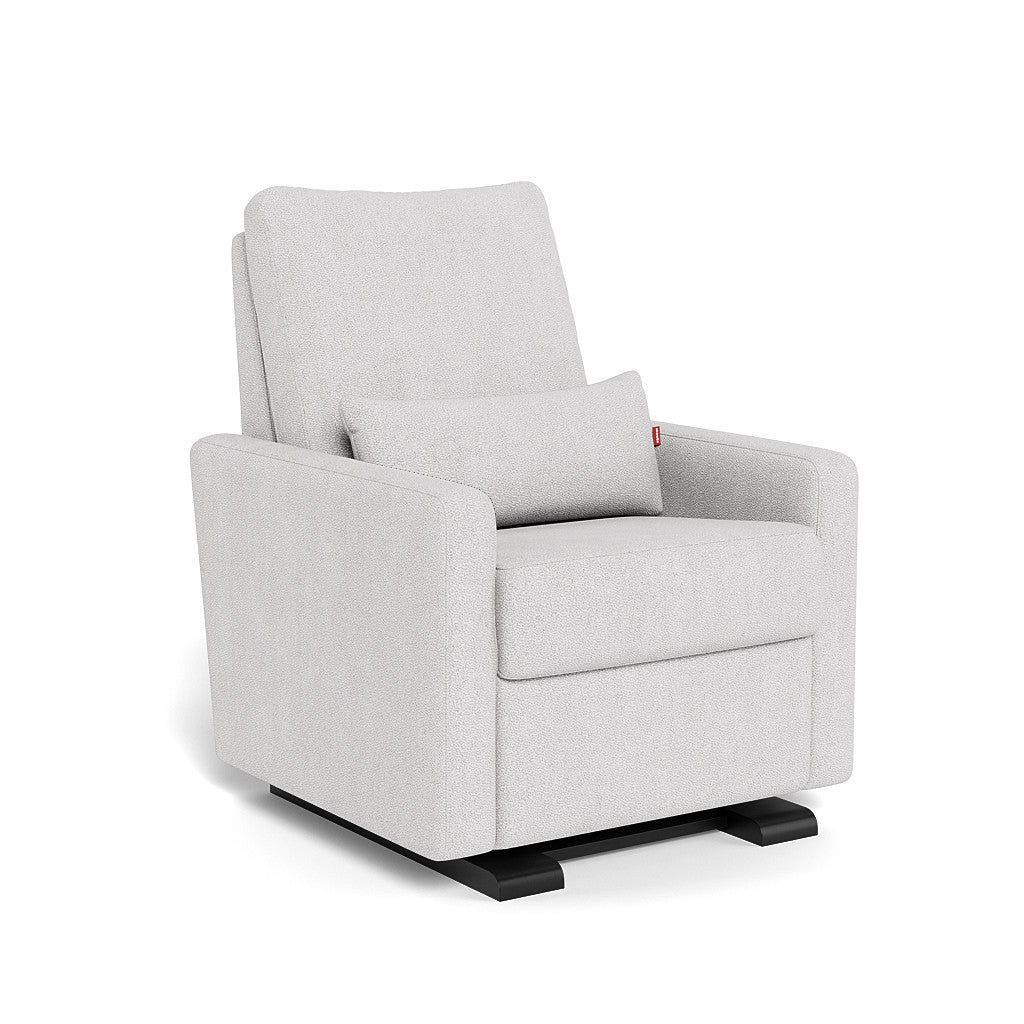 Monte Design - Matera Glider Recliner - Espresso Base-Chairs-Dove Grey Boucle-Posh Baby