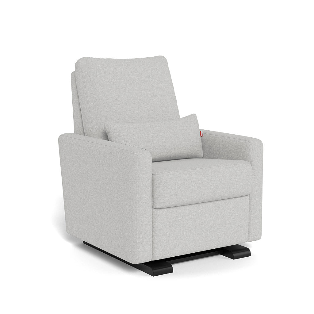 Monte Design - Matera Glider Recliner - Espresso Base-Chairs-Fog Grey-Posh Baby