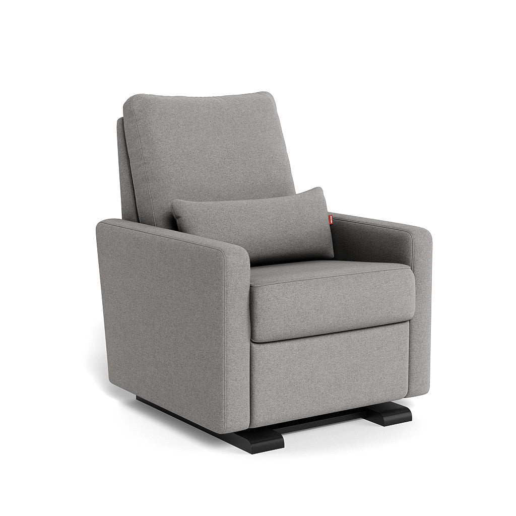 Monte Design - Matera Glider Recliner - Espresso Base-Chairs-Light Grey Wool-Posh Baby