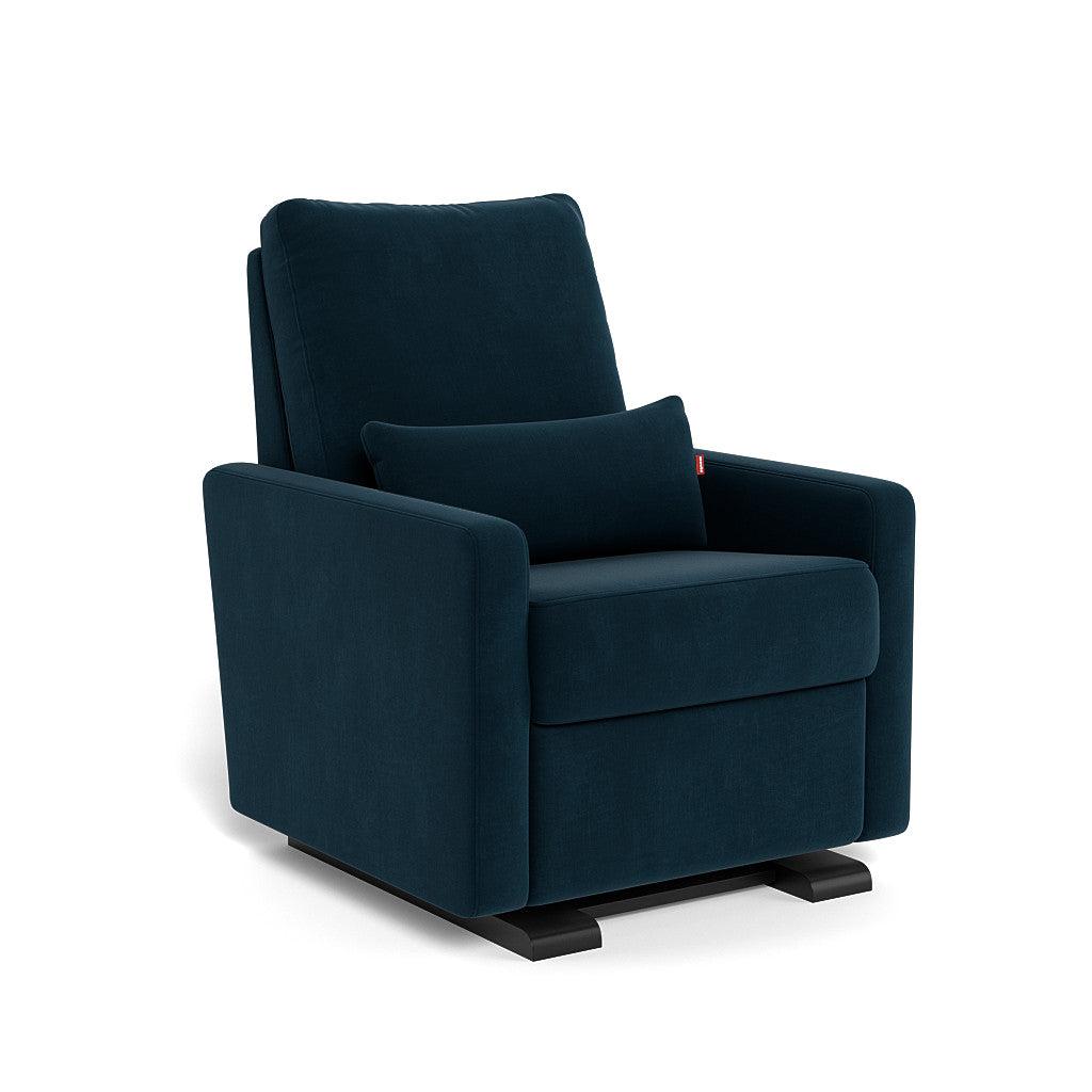 Monte Design - Matera Glider Recliner - Espresso Base-Chairs-Navy Velvet-Posh Baby