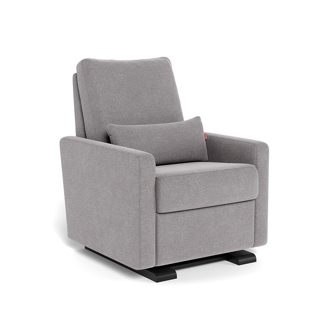 Monte Design - Matera Glider Recliner - Espresso Base-Chairs-Pebble Grey-Posh Baby