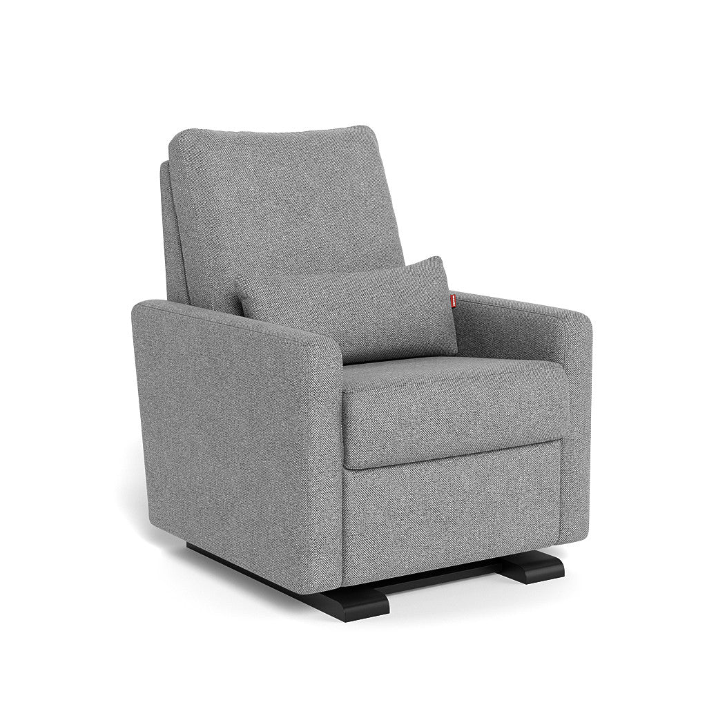 Monte Design - Matera Glider Recliner - Espresso Base-Chairs-Pepper Grey-Posh Baby