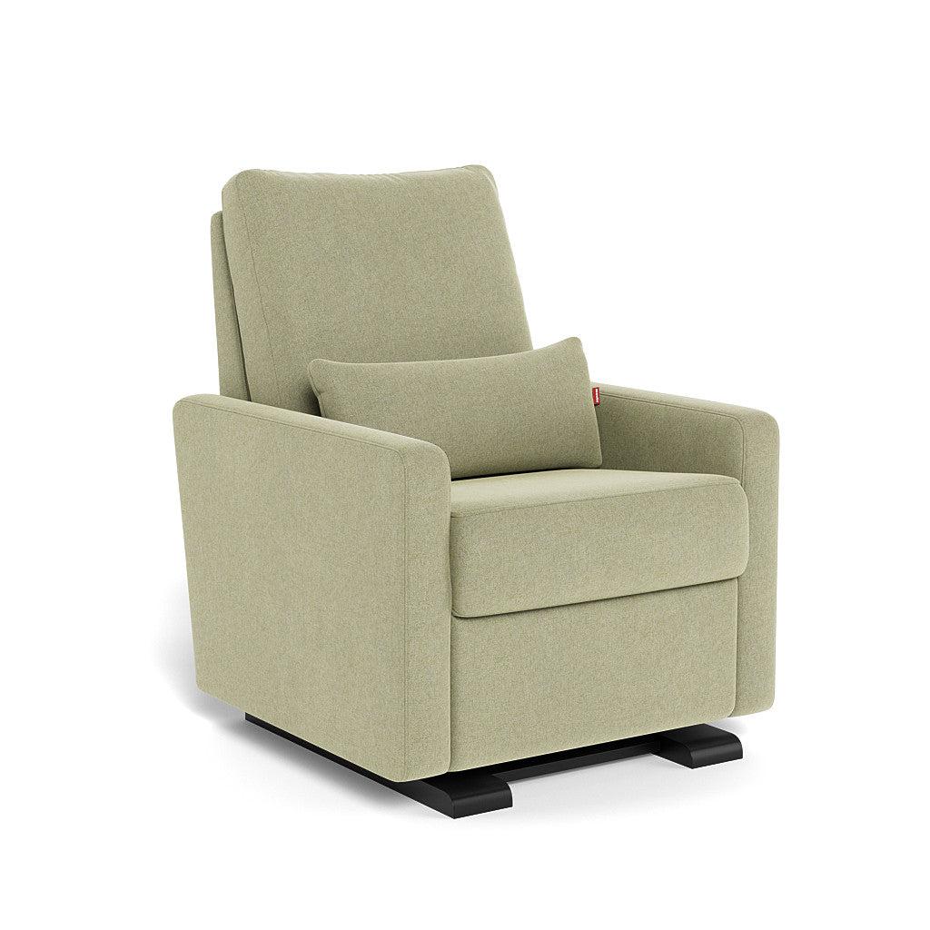 Monte Design - Matera Glider Recliner - Espresso Base-Chairs-Sage Green-Posh Baby
