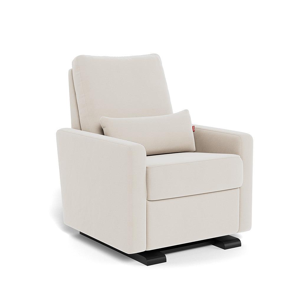 Monte Design - Matera Glider Recliner - Espresso Base-Chairs-Stone Velvet-Posh Baby