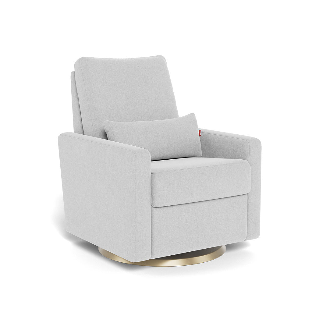 Monte Design - Matera Glider Recliner - Gold Swivel Base-Chairs-Ash-Posh Baby