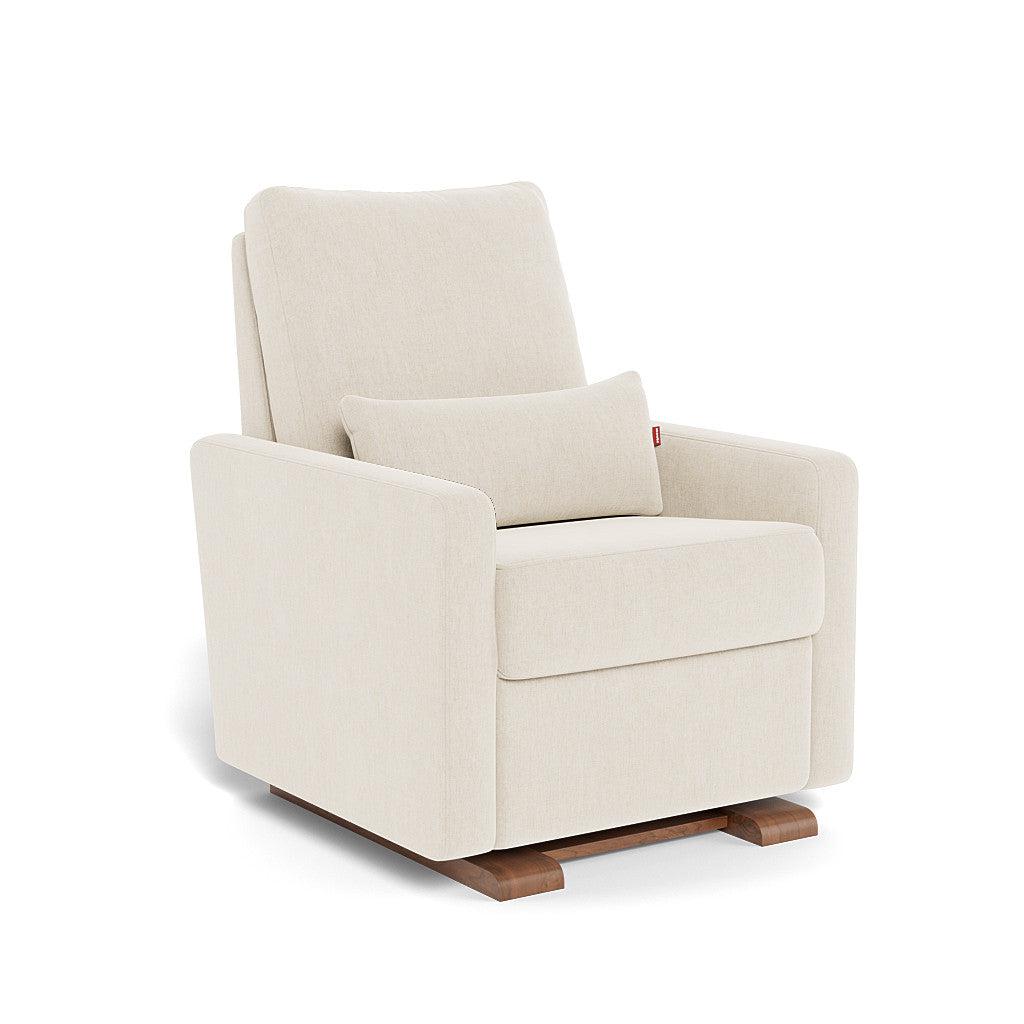 Monte Design - Matera Glider Recliner - Walnut Base-Chairs-Dune Heathered-Posh Baby