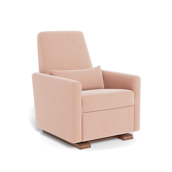 Monte Design - Motorized Grano Glider Recliner - Walnut Base-Chairs-Dune Heathered-Posh Baby