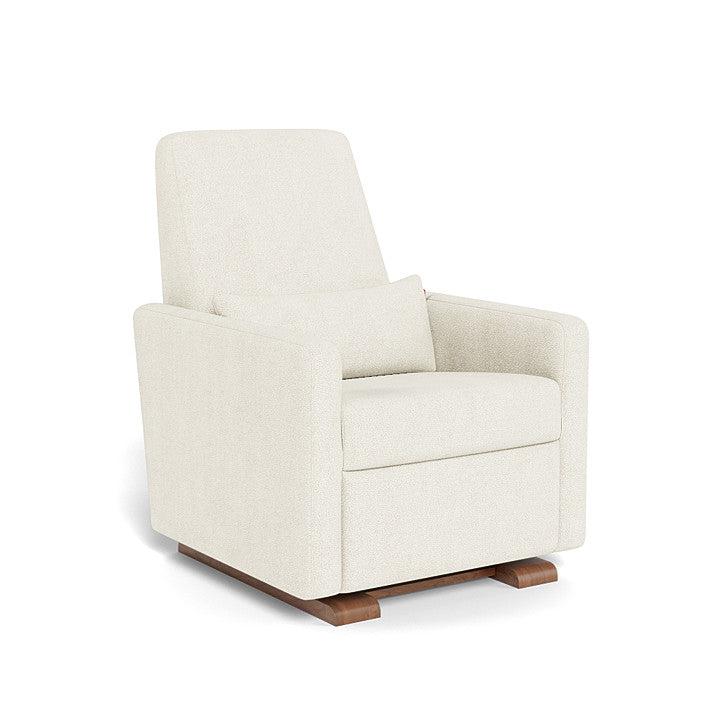 Monte Design - Motorized Grano Glider Recliner - Walnut Base-Chairs-Dune Heathered-Posh Baby