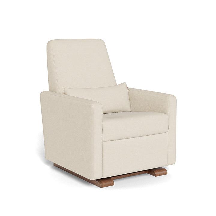 Monte Design - Motorized Grano Glider Recliner - Walnut Base-Chairs-Dune Heathered-Posh Baby