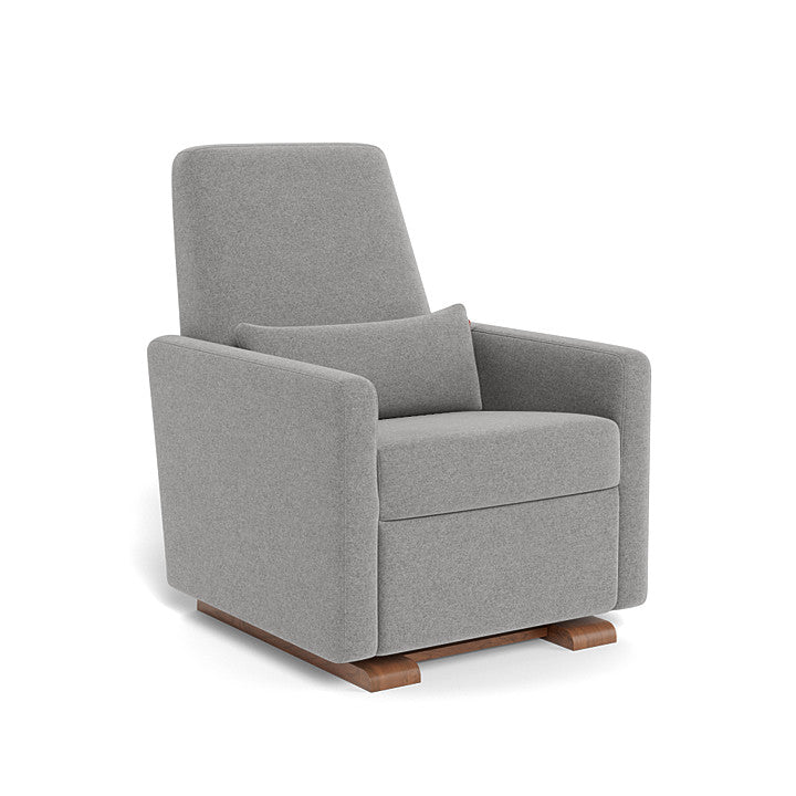 Monte Design - Motorized Grano Glider Recliner - Walnut Base-Chairs-Dune Heathered-Posh Baby