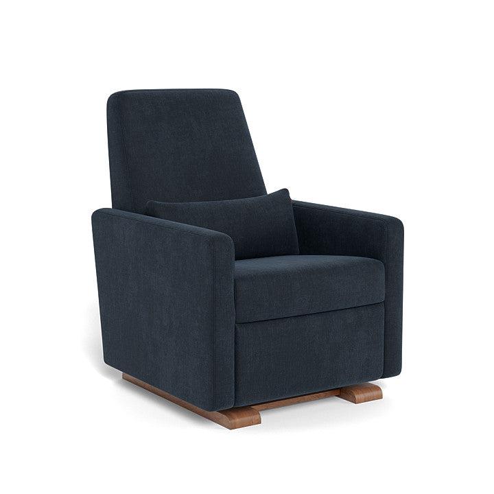 Monte Design - Motorized Grano Glider Recliner - Walnut Base-Chairs-Dune Heathered-Posh Baby