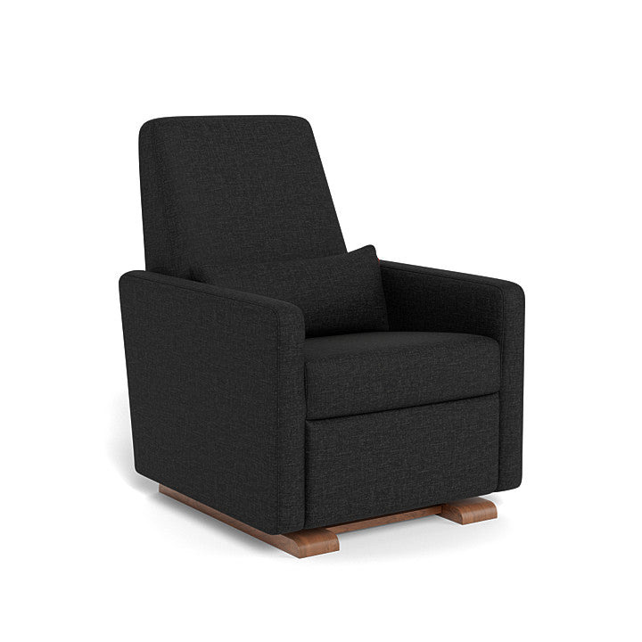 Monte Design - Motorized Grano Glider Recliner - Walnut Base-Chairs-Dune Heathered-Posh Baby