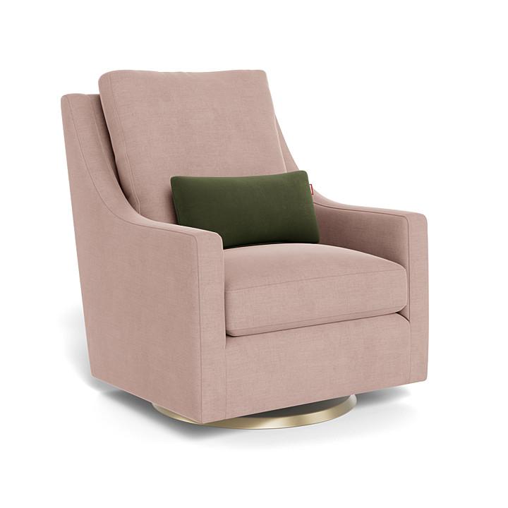 Monte Design - Vera Glider - Gold Swivel Base-Chairs-Blush-Posh Baby