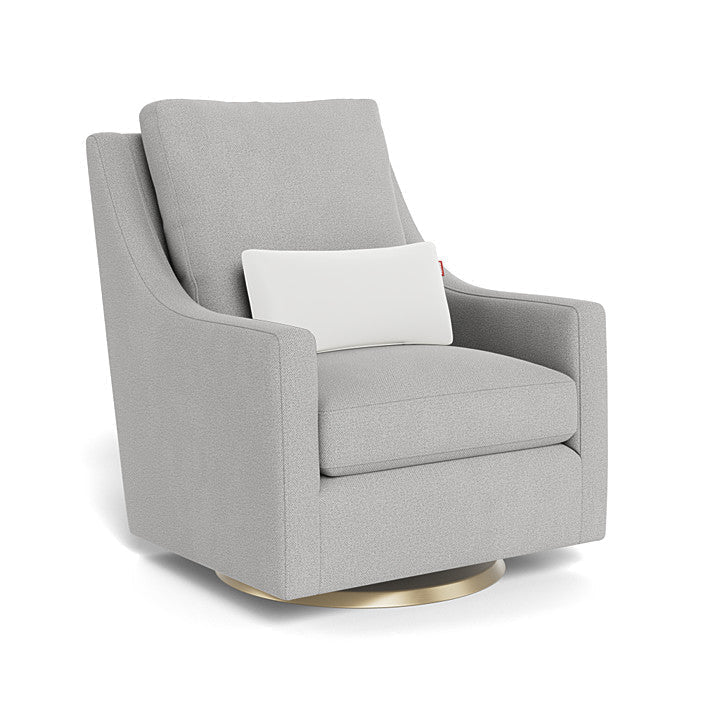 Monte Design - Vera Glider - Gold Swivel Base-Chairs-Cloud Grey-Posh Baby