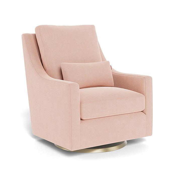 Monte Design - Vera Glider - Gold Swivel Base-Chairs-Petal Pink-Posh Baby