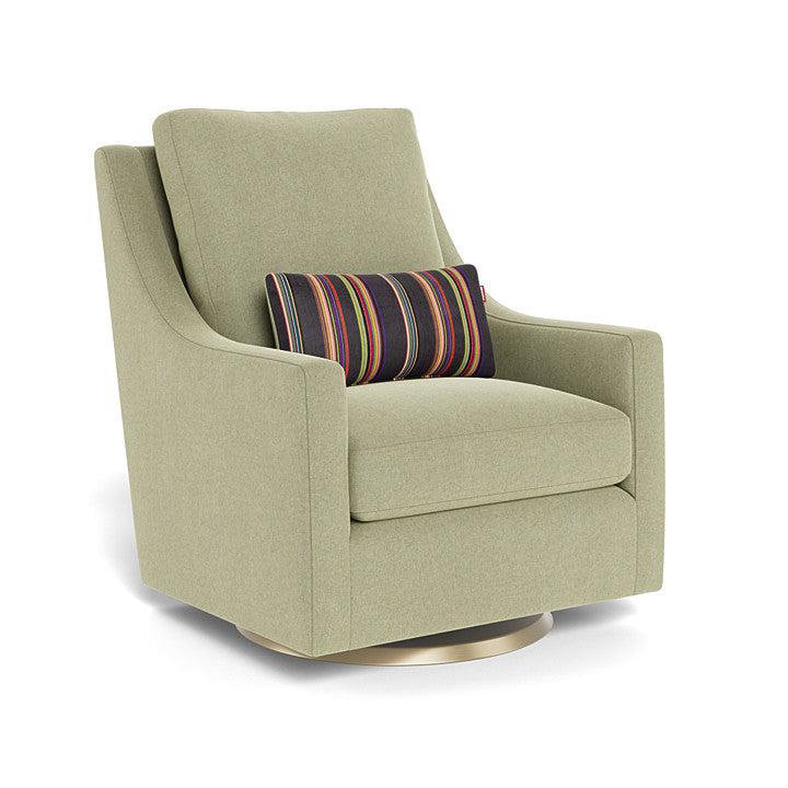 Monte Design - Vera Glider - Gold Swivel Base-Chairs-Sage Green-Posh Baby