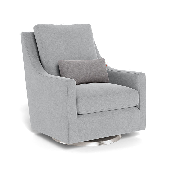 Monte Design - Vera Glider - Stainless Steel Swivel Base-Chairs-Pebble Grey-Posh Baby