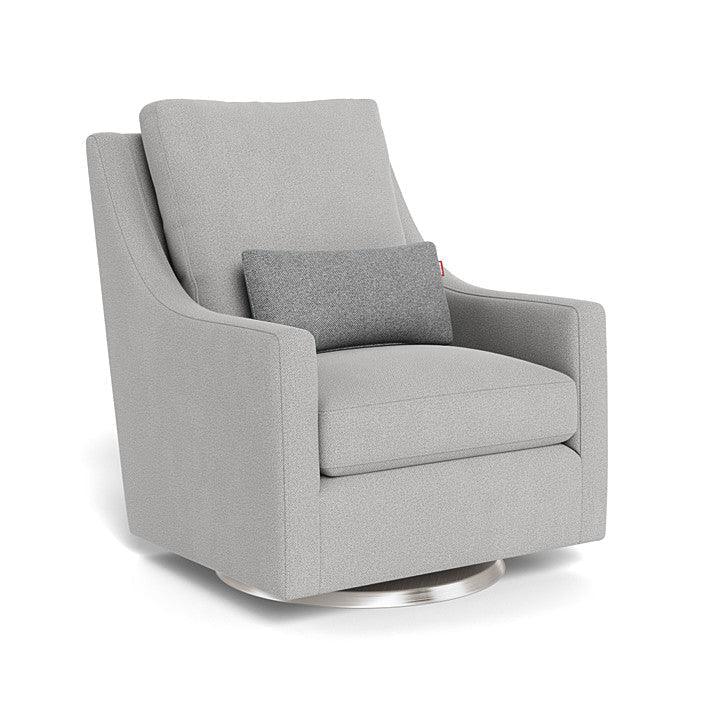 Monte Design - Vera Glider - Stainless Steel Swivel Base-Chairs-Cloud Grey-Posh Baby